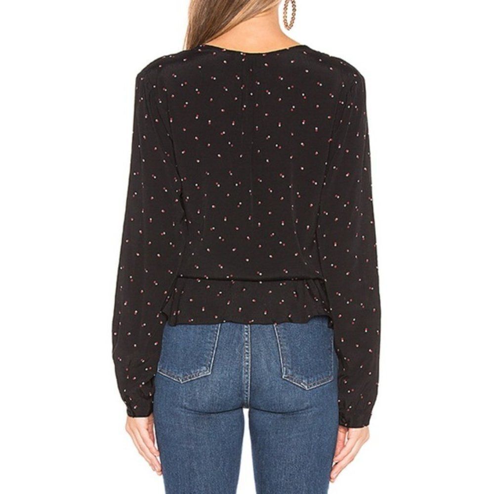 Rails Button Front Peplum Blouse - size Small in … - image 2